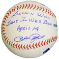 Pete Rose Signed Rawlings MLB Baseball w/Lincoln Was Shot I Was Born, April 14 - ROSBSB118 - Pete Rose Signed Rawlings MLB Baseball w/Lincoln Was Shot I Was Born, April 14 product image