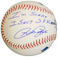 Pete Rose Signed Rawlings MLB Baseball w/I'm Sorry I Shot JFK - ROSBSB119 - Pete Rose Signed Rawlings MLB Baseball w/I'm Sorry I Shot JFK product image
