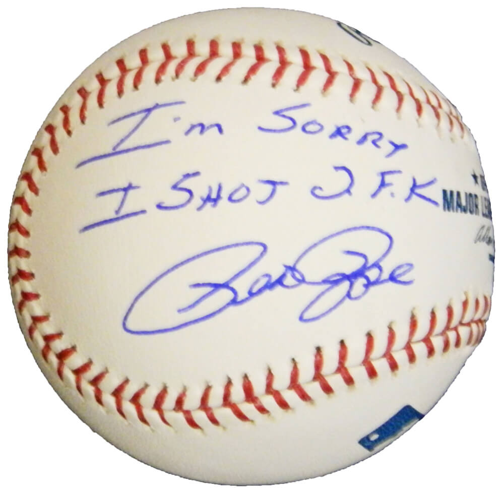 Pete Rose Signed Rawlings MLB Baseball w/I'm Sorry I Shot JFK - ROSBSB119 - Pete Rose Signed Rawlings MLB Baseball w/I'm Sorry I Shot JFK product image