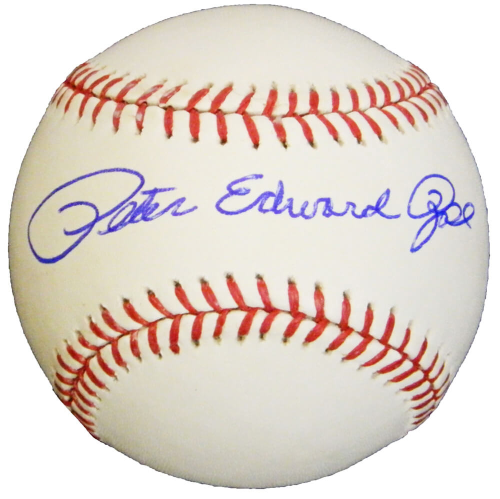 Peter Edward Rose Full Name Signed Rawlings Official MLB Baseball - ROSBSB122 - Peter Edward Rose Full Name Signed Rawlings Official MLB Baseball product image