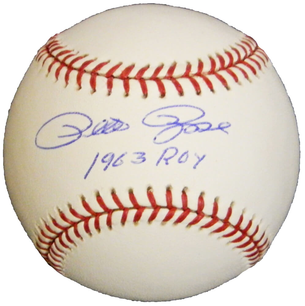 Pete Rose Signed Rawlings Official MLB Baseball w/1963 ROY - ROSBSB123 - Pete Rose Signed Rawlings Official MLB Baseball w/1963 ROY product image