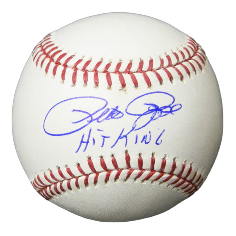 Pete Rose Signed Rawlings Official MLB Baseball w/Hit King - ROSBSB126 - Pete Rose Signed Rawlings Official MLB Baseball w/Hit King product image