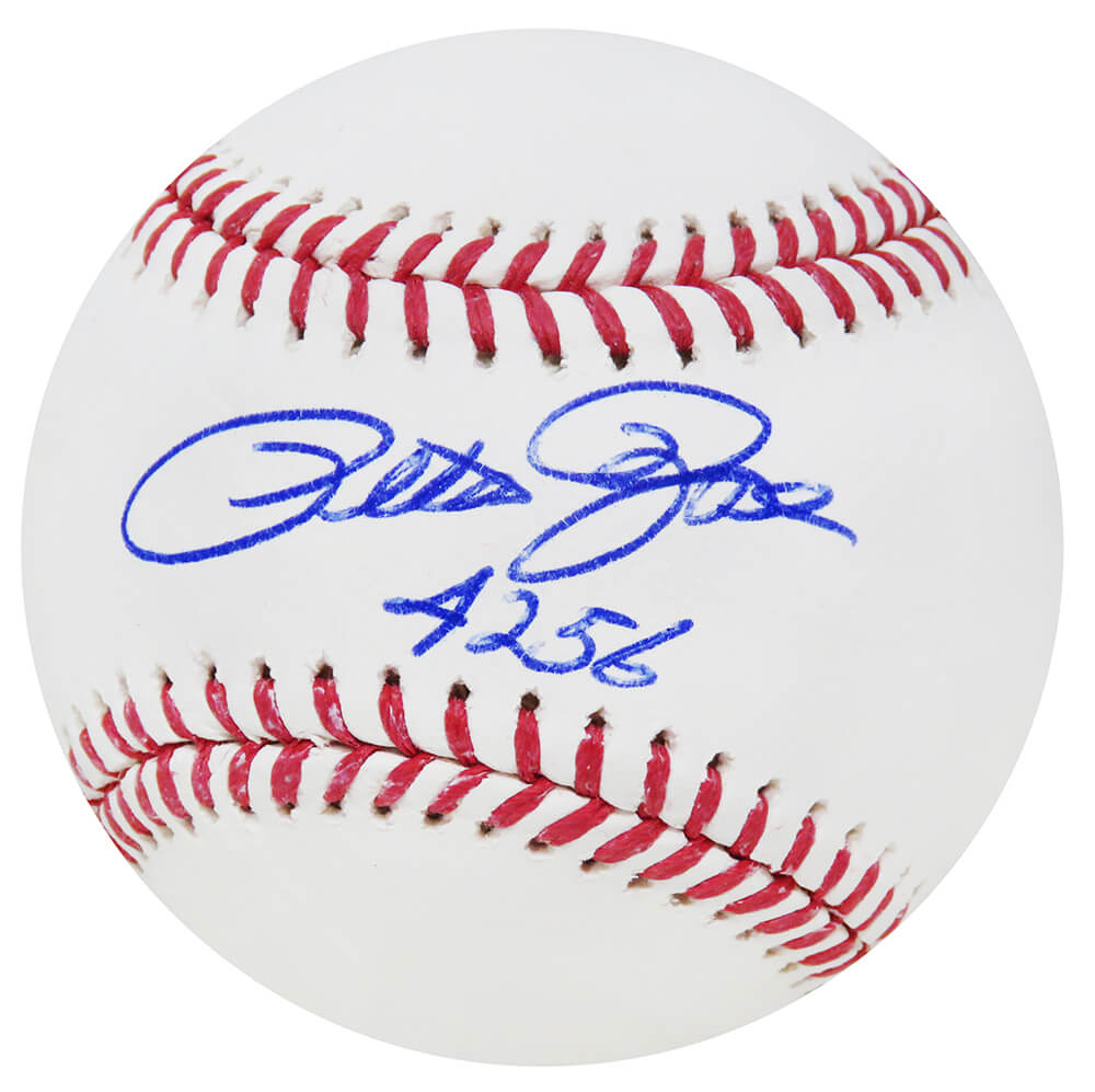 Pete Rose Signed Rawlings Official MLB Baseball w/4256 - ROSBSB127 - Pete Rose Signed Rawlings Official MLB Baseball w/4256 product image