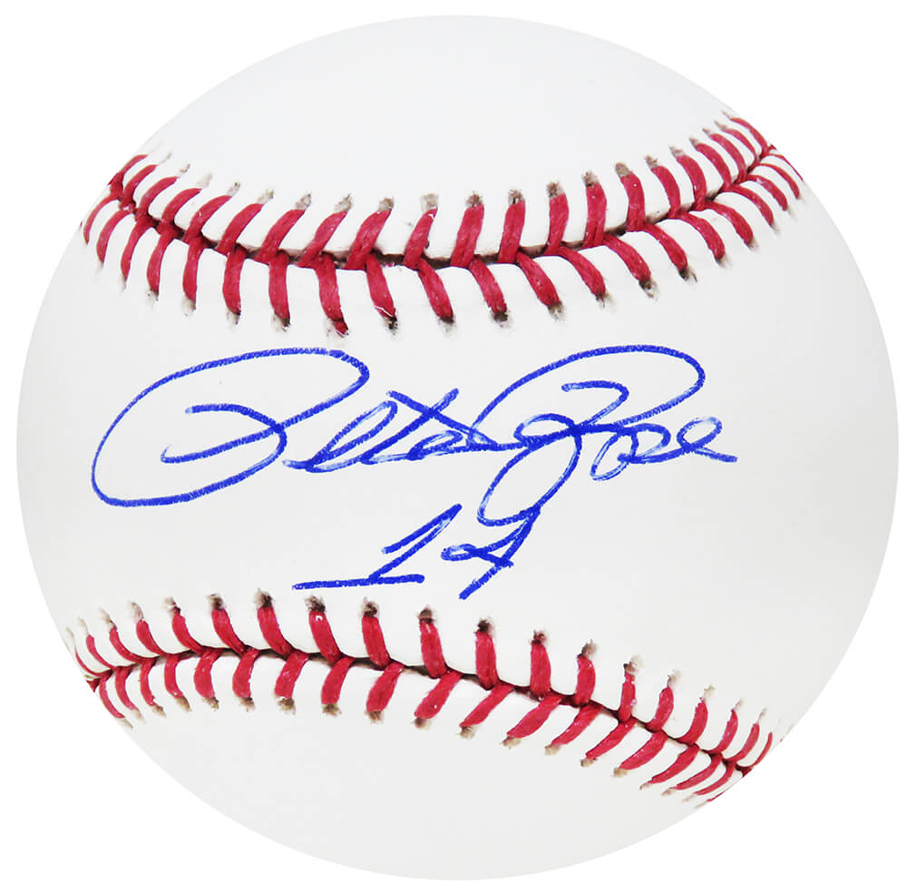 Pete Rose Signed Rawlings Official MLB Baseball w/#14 (Beckett) - ROSBSB133 - Pete Rose Signed Rawlings Official MLB Baseball w/#14 (Beckett) product image