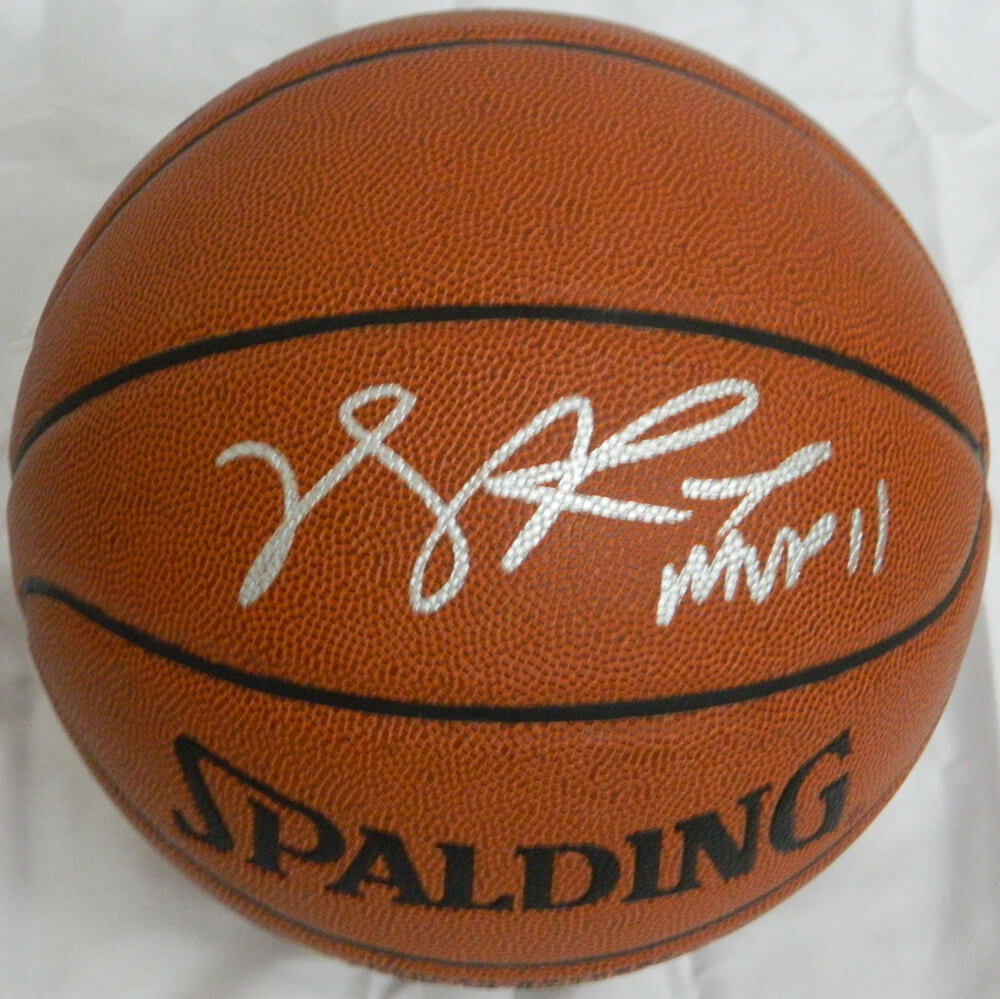 Derrick Rose Autographed Spalding I/O Basketball w/MVP 11 - ROSBSK201 - Derrick Rose Autographed Spalding I/O Basketball w/MVP 11 product image