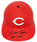 Pete Rose Signed Cincinnati Reds Replica Souvenir Batting Helmet w/Hit King (Beckett) - ROSBTH110 - Pete Rose Signed Cincinnati Reds Replica Souvenir Batting Helmet w/Hit King (Beckett) product image