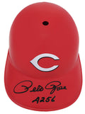 Pete Rose Signed Cincinnati Reds Replica Souvenir Batting Helmet w/4256 (Beckett) - ROSBTH111 - Pete Rose Signed Cincinnati Reds Replica Souvenir Batting Helmet w/4256 (Beckett) product image