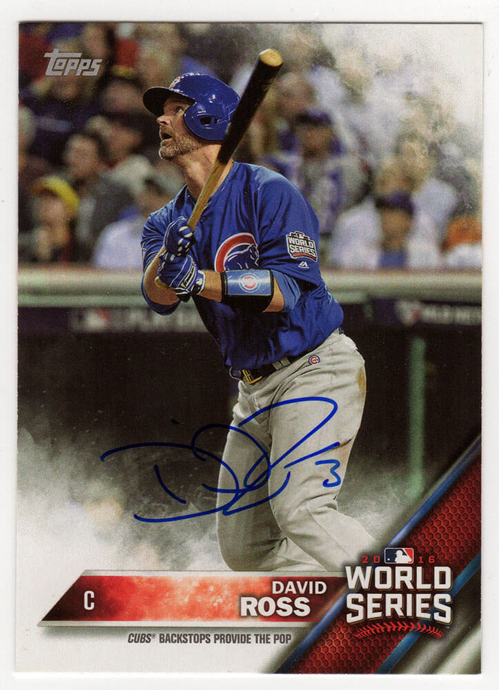 David Ross Signed Chicago Cubs 2016 Topps Now World Series Champions Trading Card #WS-13 - ROSCAR122 - David Ross Signed Chicago Cubs 2016 Topps Now World Series Champions Trading Card #WS-13 product image