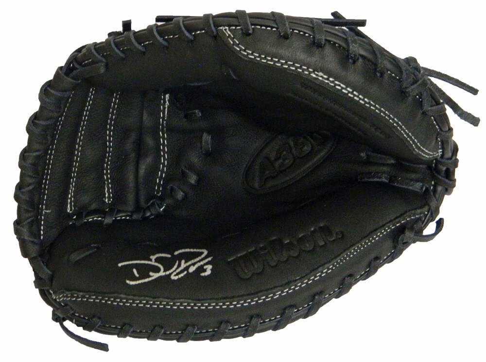 David Ross Signed Wilson A360 Black Catchers Glove - ROSGLV100 - David Ross Signed Wilson A360 Black Catchers Glove product image