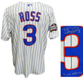 David Ross Signed Chicago Cubs White Pinstripe 2016 World Series Patch Jersey w/16 WS Champs - ROSJRY114 - David Ross Signed Chicago Cubs White Pinstripe 2016 World Series Patch Jersey w/16 WS Champs product image