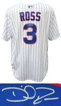 David Ross Signed Chicago Cubs White Pinstripe Majestic Replica Baseball Jersey - ROSJRY118 - David Ross Signed Chicago Cubs White Pinstripe Majestic Replica Baseball Jersey product image