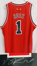Derrick Rose Signed Bulls Red Adidas Swingman Jersey - ROSJRY200 - Derrick Rose Signed Bulls Red Adidas Swingman Jersey product image
