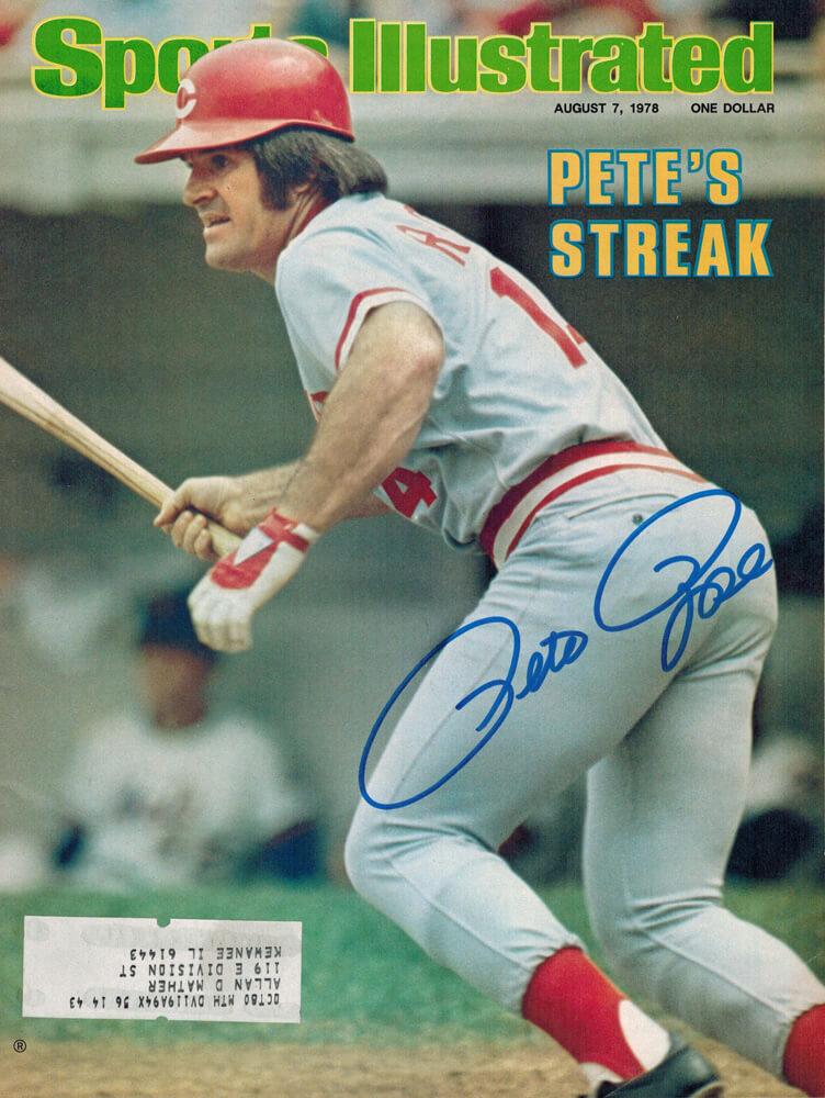 Pete Rose Signed Reds "Pete's Streak" Sports Illustrated 8/7/78 Original Magazine - ROSMAG101 - Pete Rose Signed Reds "Pete's Streak" Sports Illustrated 8/7/78 Original Magazine product image