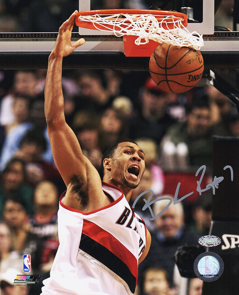 Brandon Roy Signed Portland Trailblazers Slam Dunk Action 8x10 Photo - ROY08P201 - Brandon Roy Signed Portland Trailblazers Slam Dunk Action 8x10 Photo product image