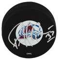 Patrick Roy Signed Colorado Avalanche Logo Hockey Puck - (JSA COA) - ROYPUC403 - Patrick Roy Signed Colorado Avalanche Logo Hockey Puck - (JSA COA) product image