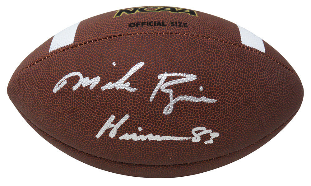 Mike Rozier Signed Wilson NCAA Full Size Composite Football w/Heisman'83 - ROZFTB301 - Mike Rozier Signed Wilson NCAA Full Size Composite Football w/Heisman'83 product image