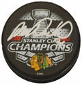 Michal Rozsival Signed Chicago Blackhawks 2015 Stanley Cup Champs Logo Hockey Puck - ROZPUC401 - Michal Rozsival Signed Chicago Blackhawks 2015 Stanley Cup Champs Logo Hockey Puck product image