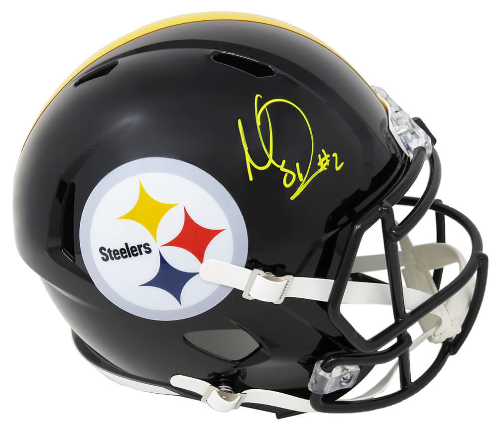 Mason Rudolph Signed Pittsburgh Steelers Riddell Full Size Speed Replica Helmet - RUDREP300 - Mason Rudolph Signed Pittsburgh Steelers Riddell Full Size Speed Replica Helmet product image