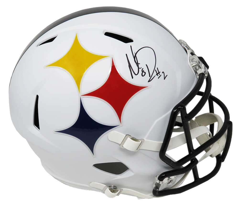 Mason Rudolph Signed Pittsburgh Steelers AMP Alternate Riddell Full Size Speed Replica Helmet - RUDREP301 - Mason Rudolph Signed Pittsburgh Steelers AMP Alternate Riddell Full Size Speed Replica Helmet product image