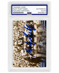 Rudy Ruettiger Signed Norte Dame 2013 Upper Deck (Carried Off Field) Football Card #27 - (PSA Encapsulated) - RUECAR301 - Rudy Ruettiger Signed Norte Dame 2013 Upper Deck (Carried Off Field) Football Card #27 - (PSA Encapsulated) product image