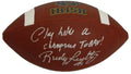 Rudy Ruettiger Signed Notre  Dame NCAA Logo Football w/Play Like A Champion Today - RUEFTB301 - Rudy Ruettiger Signed Notre Dame NCAA Logo Football w/Play Like A Champion Today product image