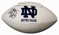 Rudy Ruettiger Signed Notre  Dame Rawlings Logo Football - RUEFTB303 - Rudy Ruettiger Signed Notre Dame Rawlings Logo Football product image