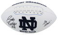 Rudy Ruettiger Signed Jarden Notre Dame Logo White Football w/Go Irish - RUEFTB305 - Rudy Ruettiger Signed Jarden Notre Dame Logo White Football w/Go Irish product image