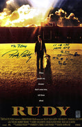 Rudy Ruettiger Signed 'Rudy' 11x17 Movie Poster w/The Play Diagram - RUEPST308 - Rudy Ruettiger Signed 'Rudy' 11x17 Movie Poster w/The Play Diagram product image