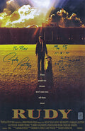 Rudy Ruettiger Signed 'Rudy' 11x17 Movie Poster w/The Sack Play Diagram - RUEPST309 - Rudy Ruettiger Signed 'Rudy' 11x17 Movie Poster w/The Sack Play Diagram product image