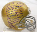 Rudy Ruettiger Signed Notre Dame Riddell F/S Replica Helmet w/Five Foot Nothing..(Full Quote) - RUEREP304 - Rudy Ruettiger Signed Notre Dame Riddell F/S Replica Helmet w/Five Foot Nothing..(Full Quote) product image