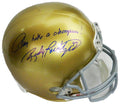 Rudy Ruettiger Signed Notre Dame Riddell Full Size Replica Helmet w/Play Like A Champion - RUEREP308 - Rudy Ruettiger Signed Notre Dame Riddell Full Size Replica Helmet w/Play Like A Champion product image