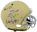 Rudy Ruettiger Signed Notre Dame Schutt Full Size Replica Helmet w/The Play 11-8-75 & Diagram - RUEREP313 - Rudy Ruettiger Signed Notre Dame Schutt Full Size Replica Helmet w/The Play 11-8-75 & Diagram product image