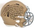 Rudy Ruettiger Signed Notre Dame Riddell Full Size Speed Replica Helmet w/Full Quote - RUEREP315 - Rudy Ruettiger Signed Notre Dame Riddell Full Size Speed Replica Helmet w/Full Quote product image