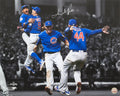 Addison Russell Signed Chicago Cubs 2016 World Series Infielders Celebration Spotlight 16x20 Photo - RUS16P101 - Addison Russell Signed Chicago Cubs 2016 World Series Infielders Celebration Spotlight 16x20 Photo product image