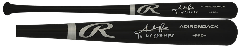 Addison Russell Signed Rawlings Pro Black Baseball Bat w/2016 WS Champs - RUSBAT104 - Addison Russell Signed Rawlings Pro Black Baseball Bat w/2016 WS Champs product image