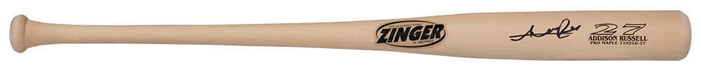 Addison Russell Signed Zinger X-Series Pro Maple  Game Model Baseball Bat - RUSBAT105 - Addison Russell Signed Zinger X-Series Pro Maple Game Model Baseball Bat product image