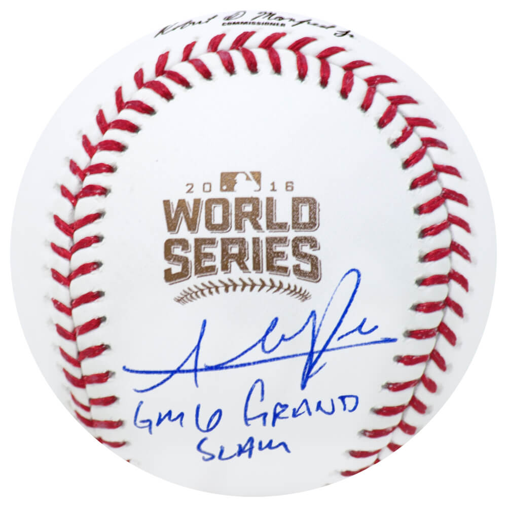Addison Russell Signed Rawlings 2016 World Series Baseball w/GM 6 Grand Slam - RUSBSB106 - Addison Russell Signed Rawlings 2016 World Series Baseball w/GM 6 Grand Slam product image