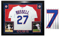 Addison Russell Signed & Framed Chicago Cubs White Pinstripe Majestic Baseball Jersey - RUSJRY103 - Addison Russell Signed & Framed Chicago Cubs White Pinstripe Majestic Baseball Jersey product image