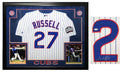 Addison Russell Signed & Framed Chicago Cubs White Pinstripe 2016 World Series Patch Majestic Jersey - RUSJRY104 - Addison Russell Signed & Framed Chicago Cubs White Pinstripe 2016 World Series Patch Majestic Jersey product image
