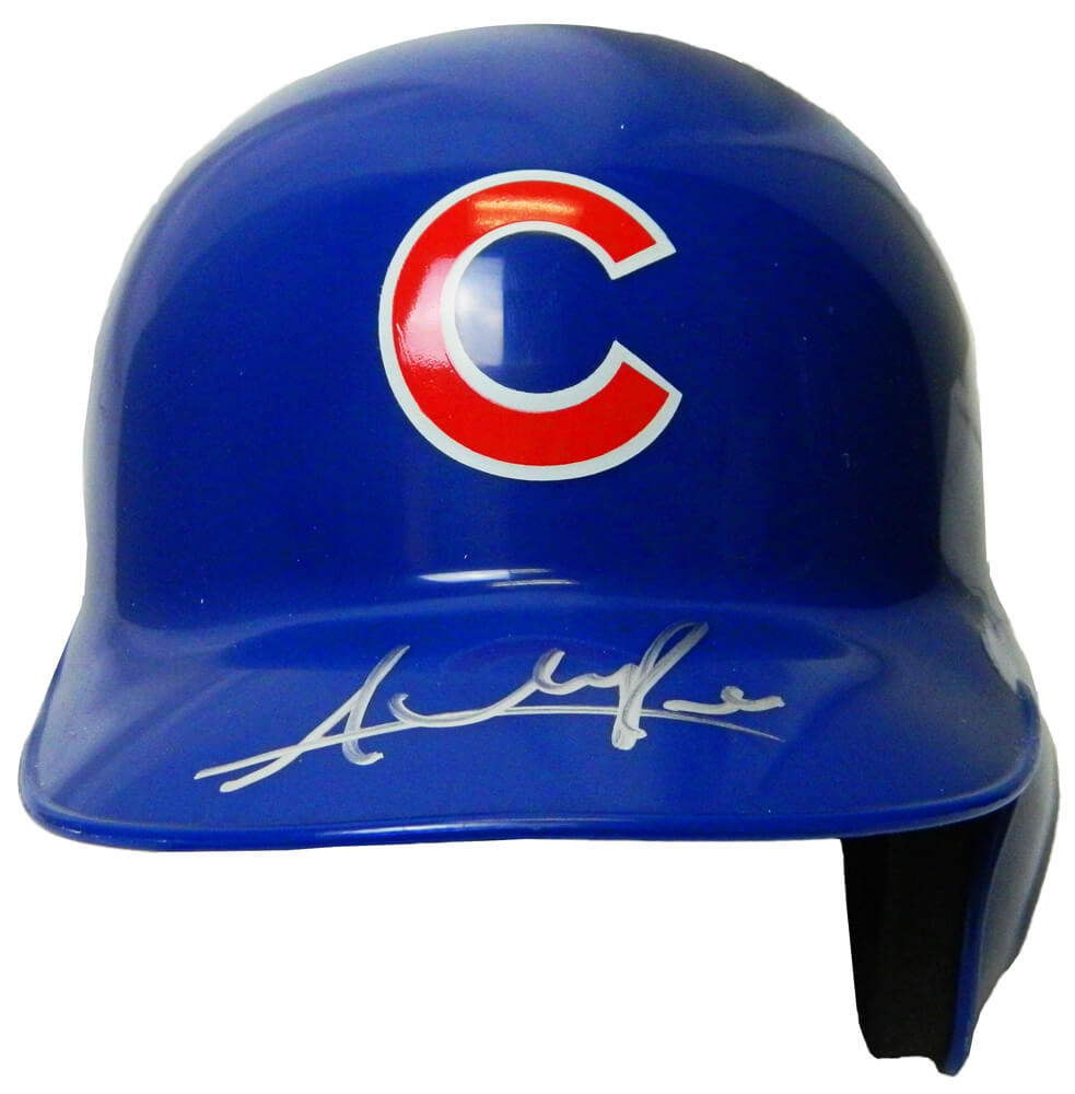 Addison Russell Signed Chicago Cubs Riddell Mini Batting Helmet - RUSMIN100 - Addison Russell Signed Chicago Cubs Riddell Mini Batting Helmet product image