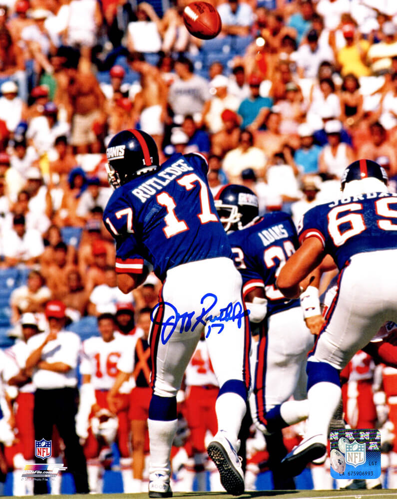 Jeff Rutledge Signed New York Giants Action 8x10 Photo - RUT08P300 - Jeff Rutledge Signed New York Giants Action 8x10 Photo product image