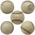 Babe Ruth & Lou Gehrig, 1933 WS Champs NY Yankees Team Signed Official AL Baseball w/23 Members (JSA) - RUTBSB100 - Babe Ruth & Lou Gehrig, 1933 WS Champs NY Yankees Team Signed Official AL Baseball w/23 Members (JSA) product image