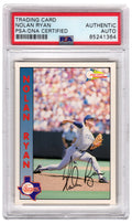 Nolan Ryan Signed Texas Rangers 1992 Pacific Baseball Trading Card #1 - (PSA Encapsulated) - RYACAR100 - Nolan Ryan Signed Texas Rangers 1992 Pacific Baseball Trading Card #1 - (PSA Encapsulated) product image