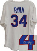 Nolan Ryan Signed Rangers White Cooperstown Jersey - RYAJRY100 - Nolan Ryan Signed Rangers White Cooperstown Jersey product image