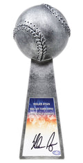 Nolan Ryan Signed Baseball World Champion 14 Inch Replica Silver Trophy - RYATRO100 - Nolan Ryan Signed Baseball World Champion 14 Inch Replica Silver Trophy product image