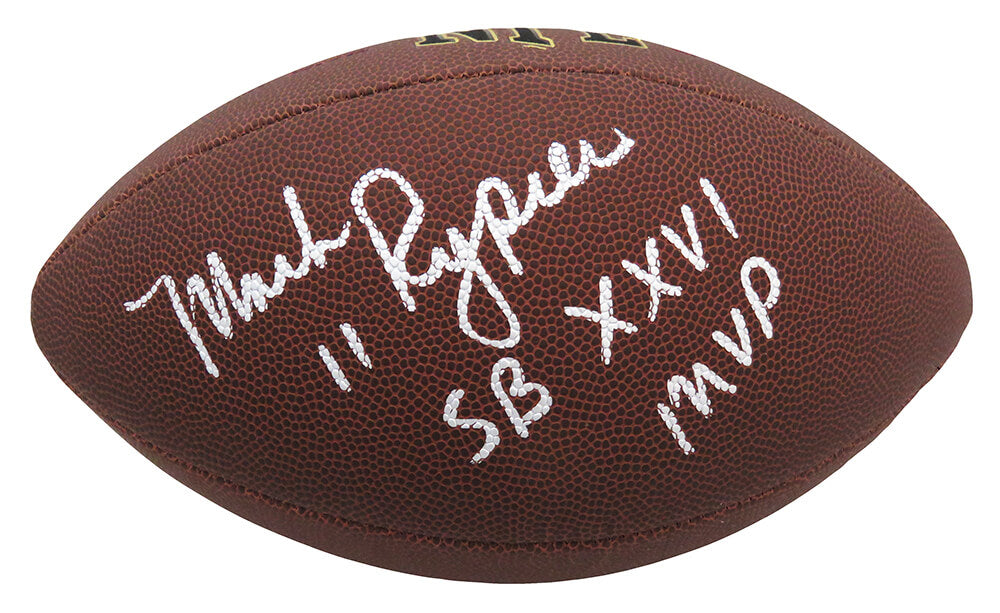 Mark Rypien Signed Wilson Super Grip Full Size NFL Football w/SB XXVI MVP - RYPFTB301 - Mark Rypien Signed Wilson Super Grip Full Size NFL Football w/SB XXVI MVP product image