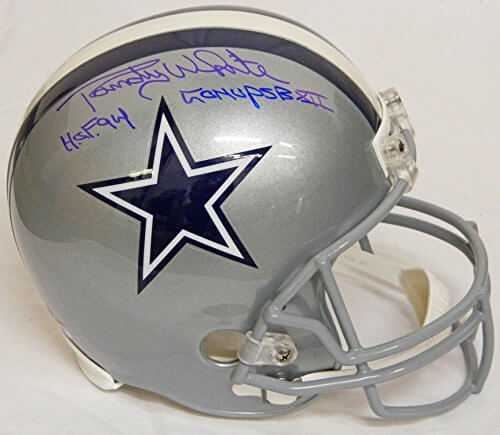 Randy White Signed Dallas Cowboys Riddell Full-Size Replica Helmet w/HOF 94, Co-MVP SB XII - WHIREP300 - Randy White Signed Dallas Cowboys Riddell Full-Size Replica Helmet w/HOF 94, Co-MVP SB XII product image