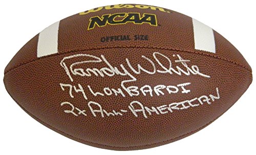 Randy White Signed Wilson NCAA Full Size Football w/2x All-American, 74 Lombardi Award - WHIFTB305 - Randy White Signed Wilson NCAA Full Size Football w/2x All-American, 74 Lombardi Award product image