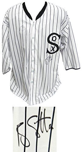 Ray Liotta Signed White Pinstripe Throwback Custom Baseball Jersey - LIOJRY500 - Ray Liotta Signed White Pinstripe Throwback Custom Baseball Jersey product image