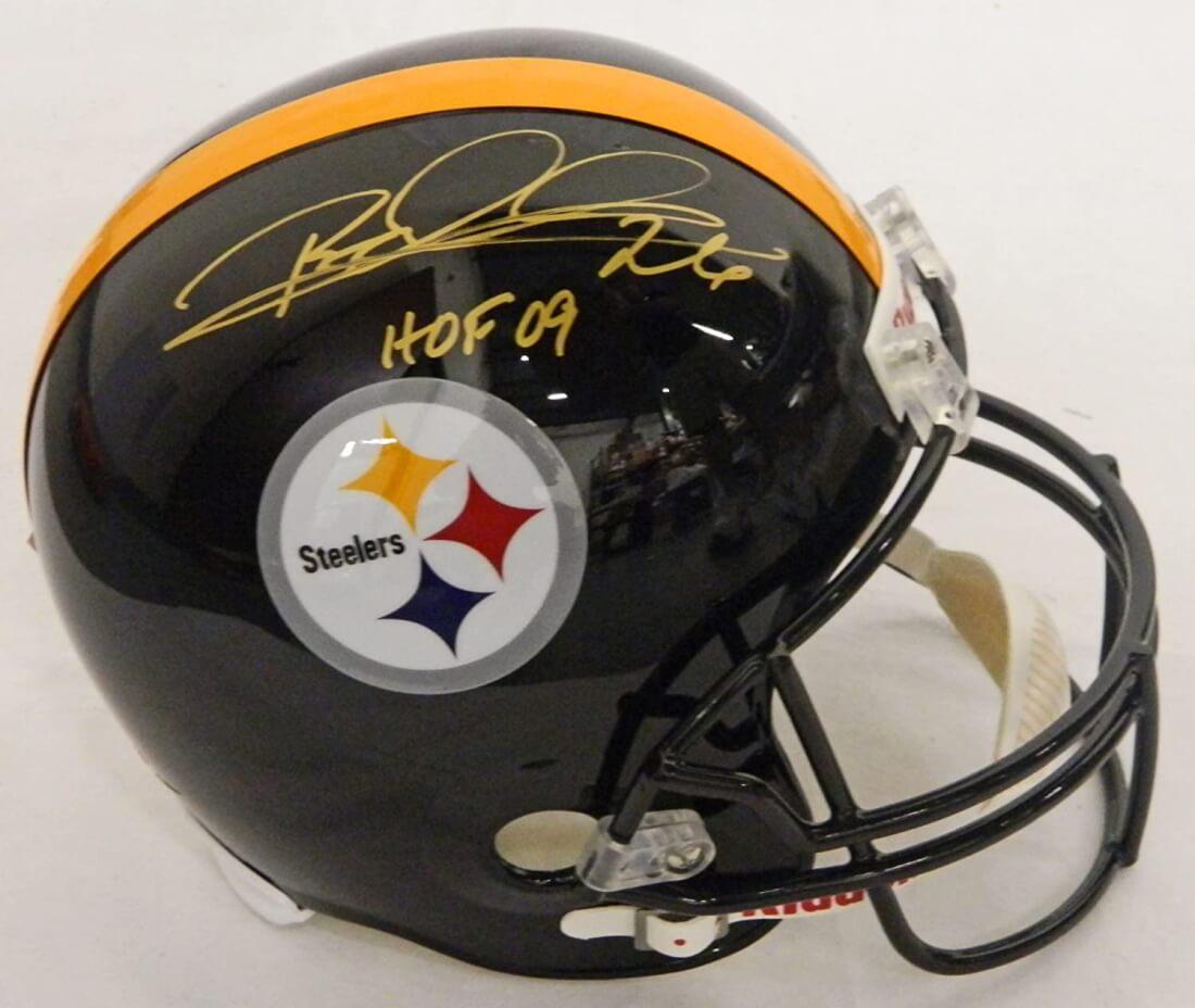 Rod Woodson Signed Autographed Steelers Riddell Full-Size Replica Helmet w/HOF'09 - WOOREP301 - Rod Woodson Signed Autographed Steelers Riddell Full-Size Replica Helmet w/HOF'09 product image
